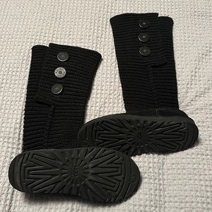 Knit black Ugg boots